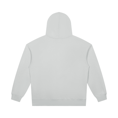 Unisex Heavyweight Pullover Hoodie in light gray, alternate angle