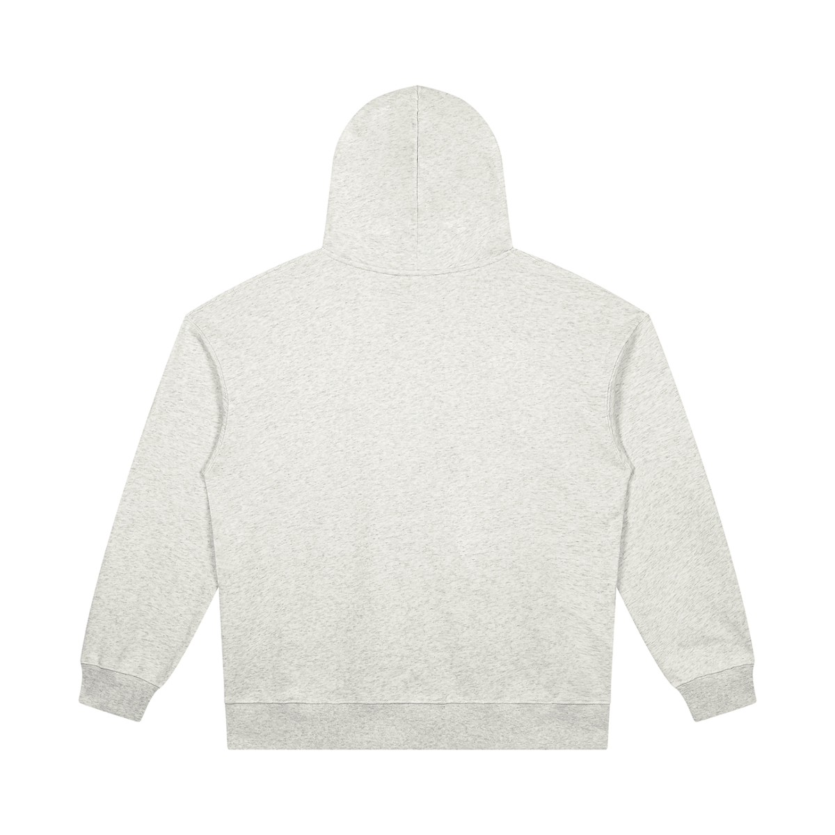 Unisex Heavyweight Pullover Hoodie in oat gray, alternate angle