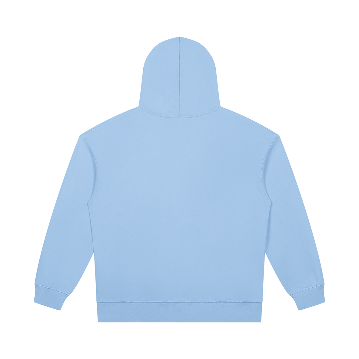 Unisex Heavyweight Pullover Hoodie in sky blue, alternate angle
