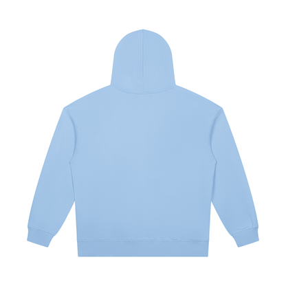 Unisex Heavyweight Pullover Hoodie in sky blue, alternate angle