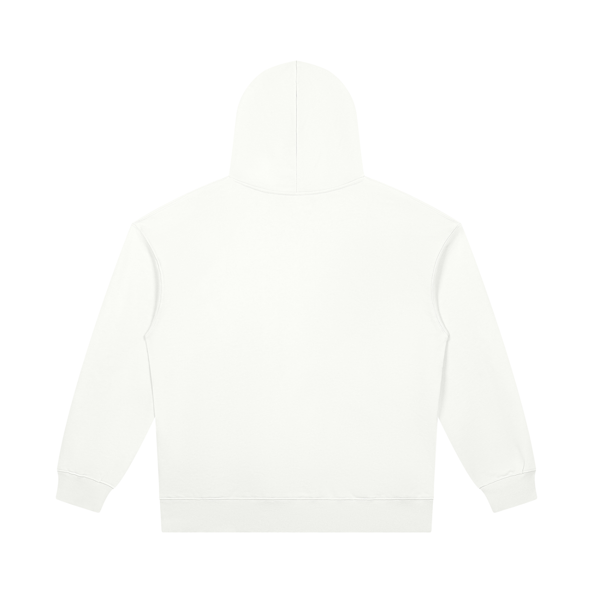Unisex Heavyweight Pullover Hoodie in white, alternate angle