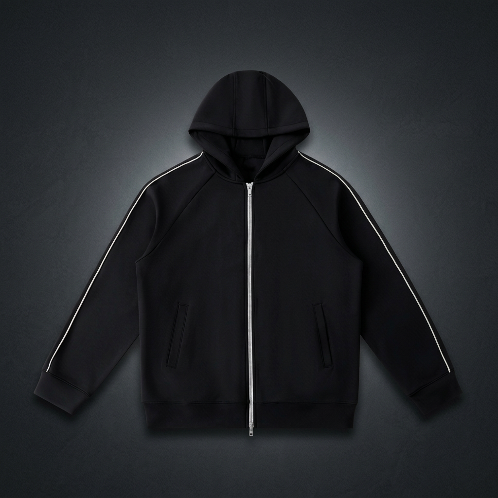 Unisex Heavyweight Raglan Sleeve Zip Hoodie