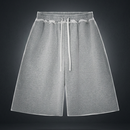 Unisex Heavyweight Raw Edge Shorts, view 1
