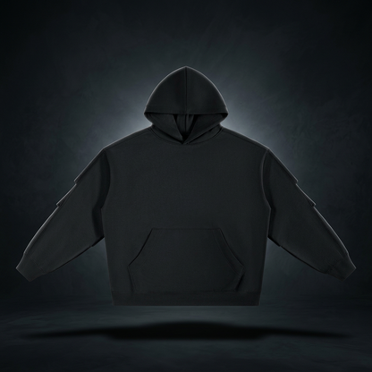 Unisex Heavyweight Ruched Sleeves Hoodie