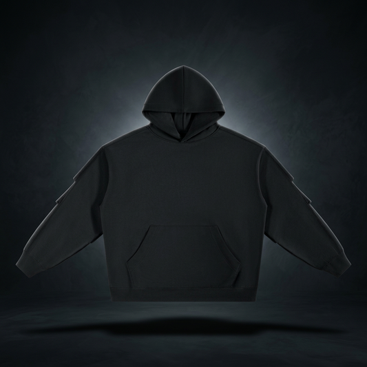 Unisex Heavyweight Ruched Sleeves Hoodie
