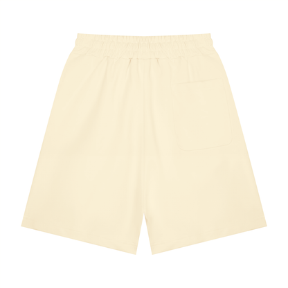 Unisex Heavyweight Shorts in apricot, alternate angle