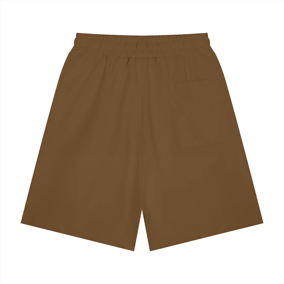 Unisex Heavyweight Shorts in coffee, alternate angle