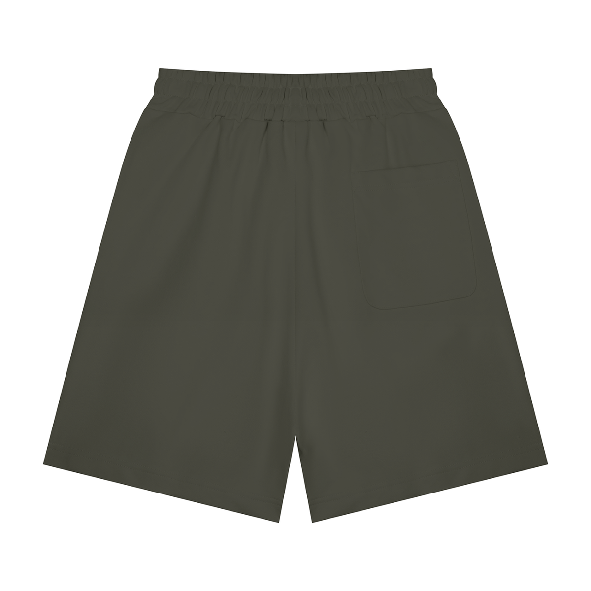 Unisex Heavyweight Shorts in dark gray, alternate angle