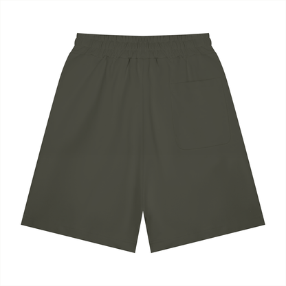 Unisex Heavyweight Shorts in dark gray, alternate angle