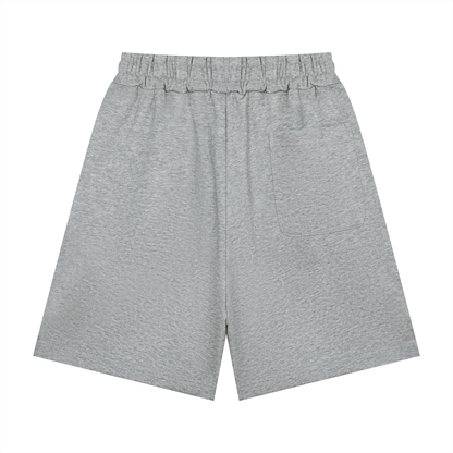 Unisex Heavyweight Shorts in flower gray, alternate angle