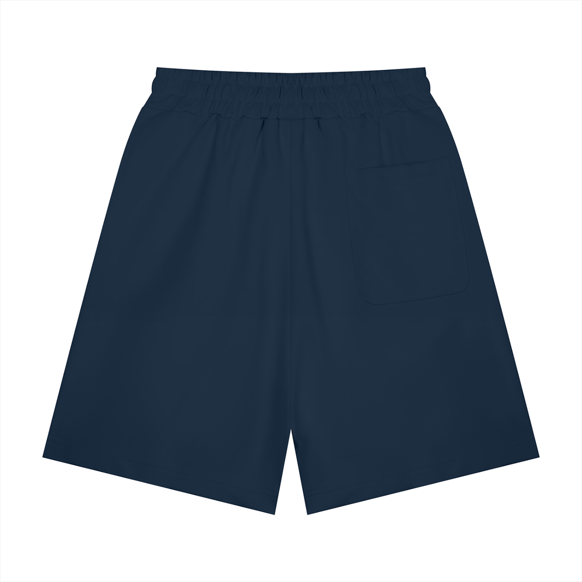 Unisex Heavyweight Shorts in navy blue, alternate angle