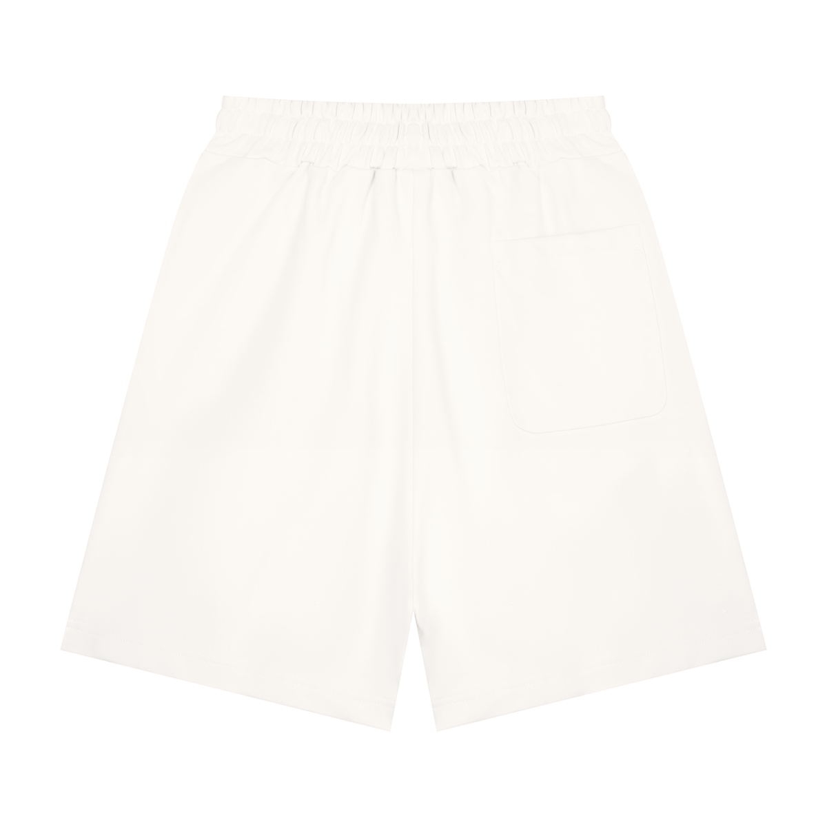 Unisex Heavyweight Shorts in white, alternate angle