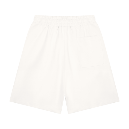 Unisex Heavyweight Shorts in white, alternate angle