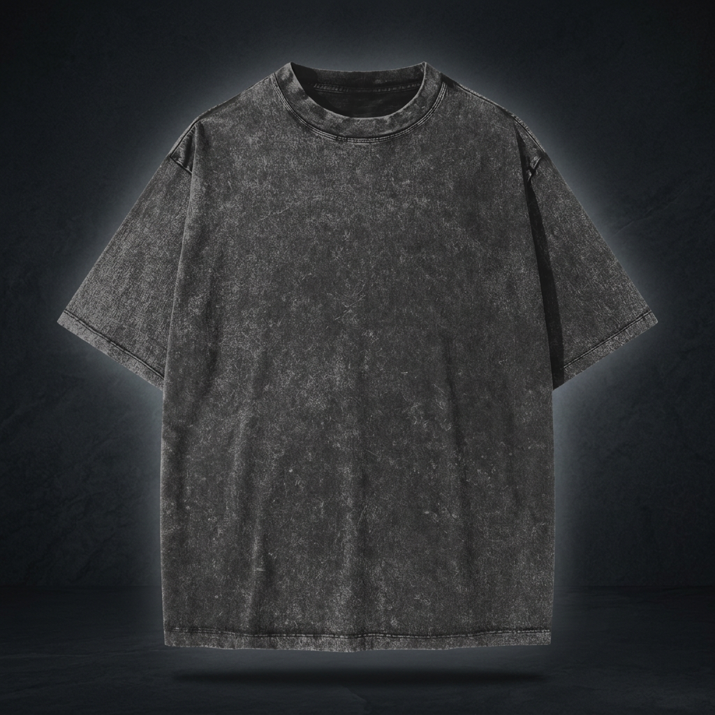 Unisex Heavyweight Snow Washed T-Shirt – Regular Fit Cotton Tee