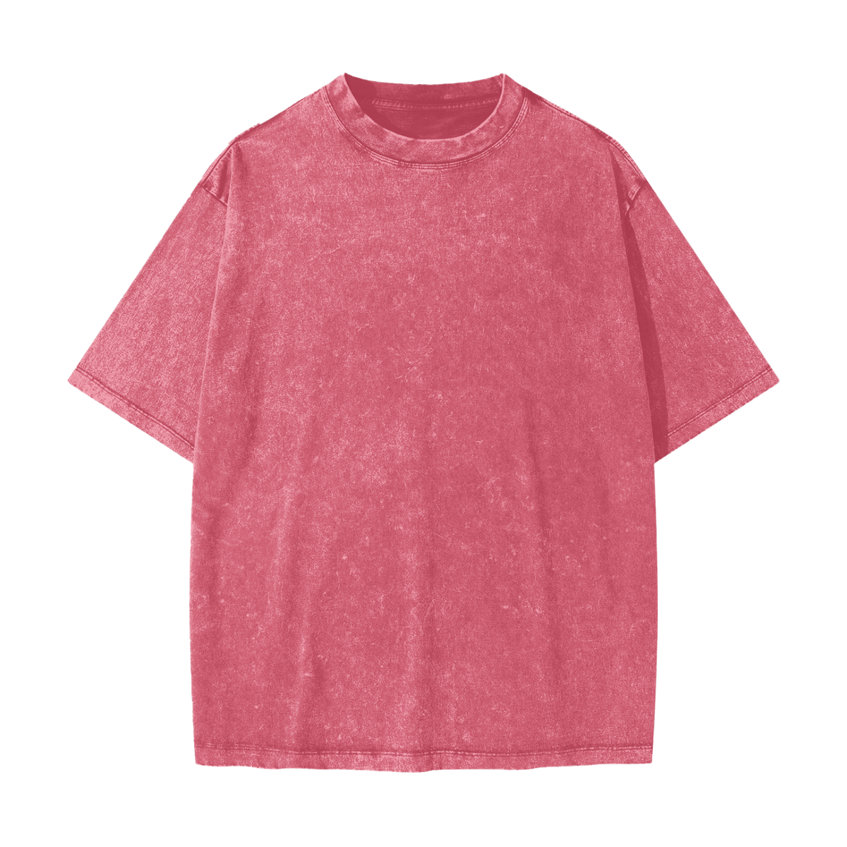 Unisex Heavyweight Snow Washed T-Shirt in cherry color