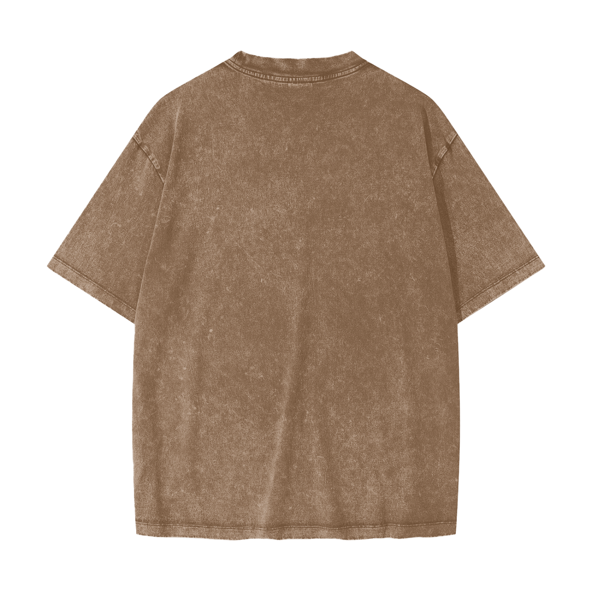 Unisex Heavyweight Snow Washed T-Shirt in coffee, alternate angle