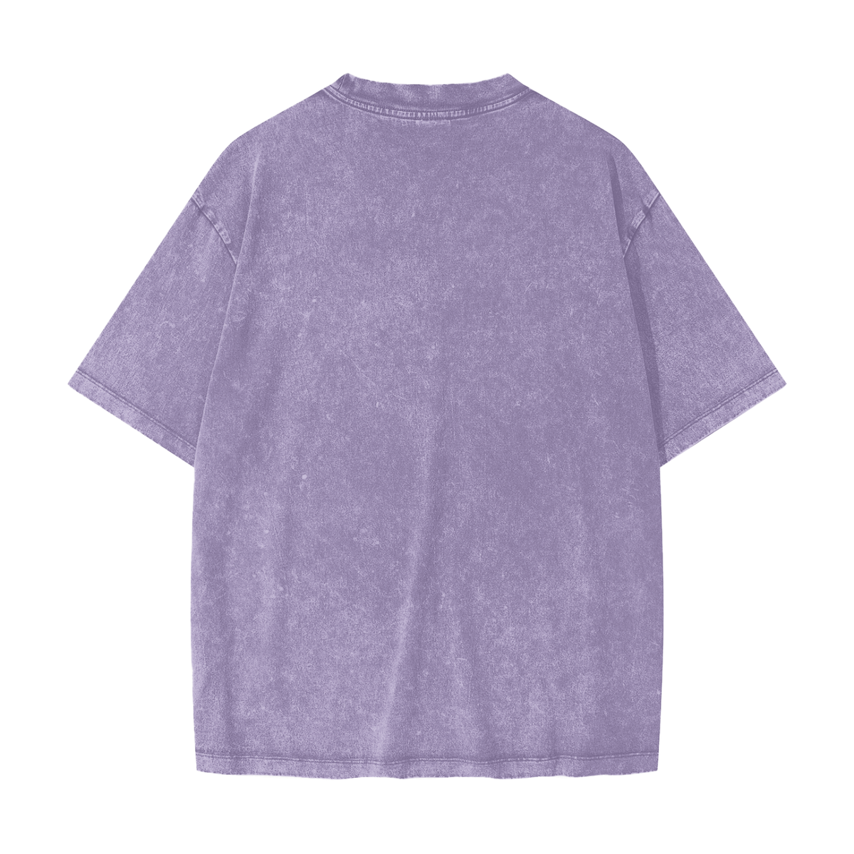 Unisex Heavyweight Snow Washed T-Shirt in light purple, alternate angle