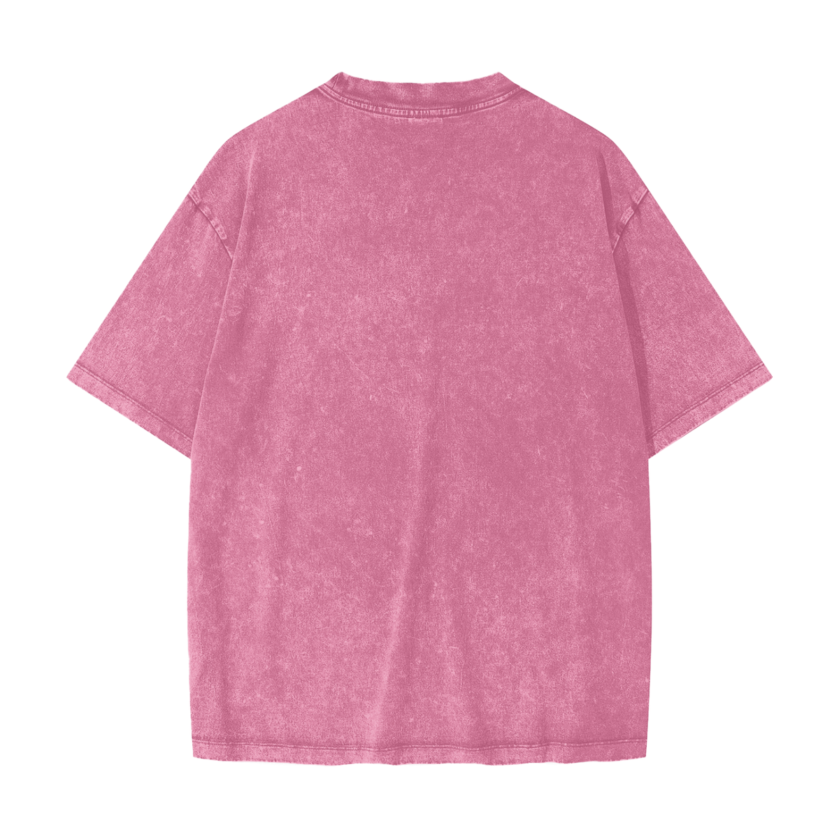 Unisex Heavyweight Snow Washed T-Shirt in pink, alternate angle