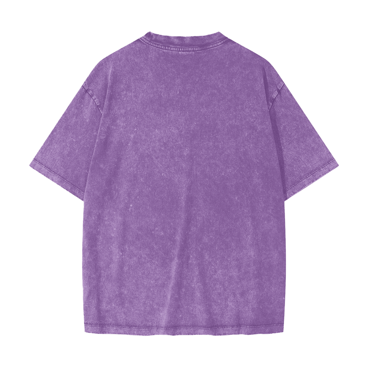 Unisex Heavyweight Snow Washed T-Shirt in purple, alternate angle