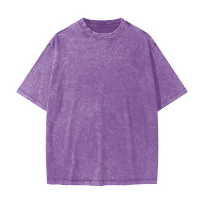 Unisex Heavyweight Snow Washed T-Shirt in purple