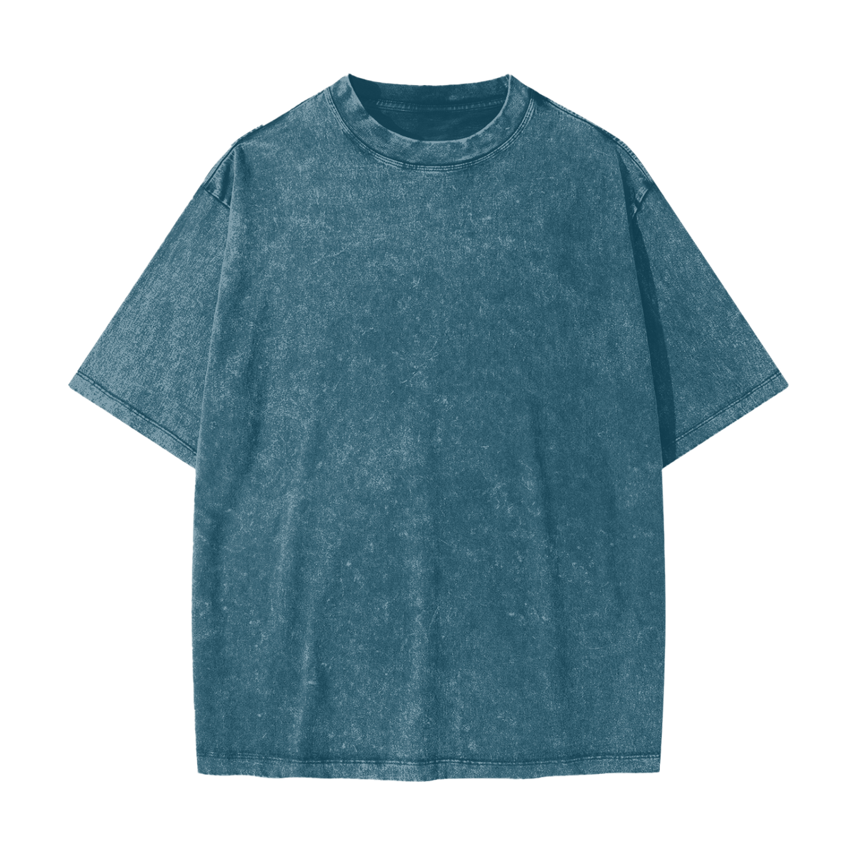 Unisex Heavyweight Snow Washed T-Shirt in strait blue