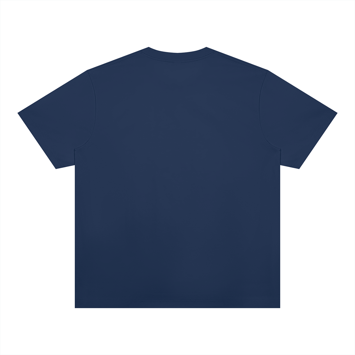 Unisex Heavyweight Sorona T-Shirt in navy blue, alternate angle