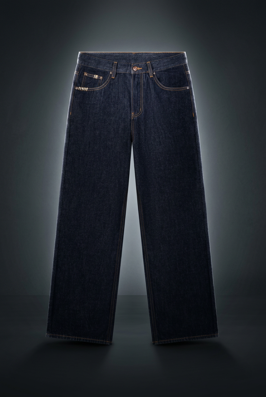 Unisex Heavyweight Straight Leg Denim Jeans