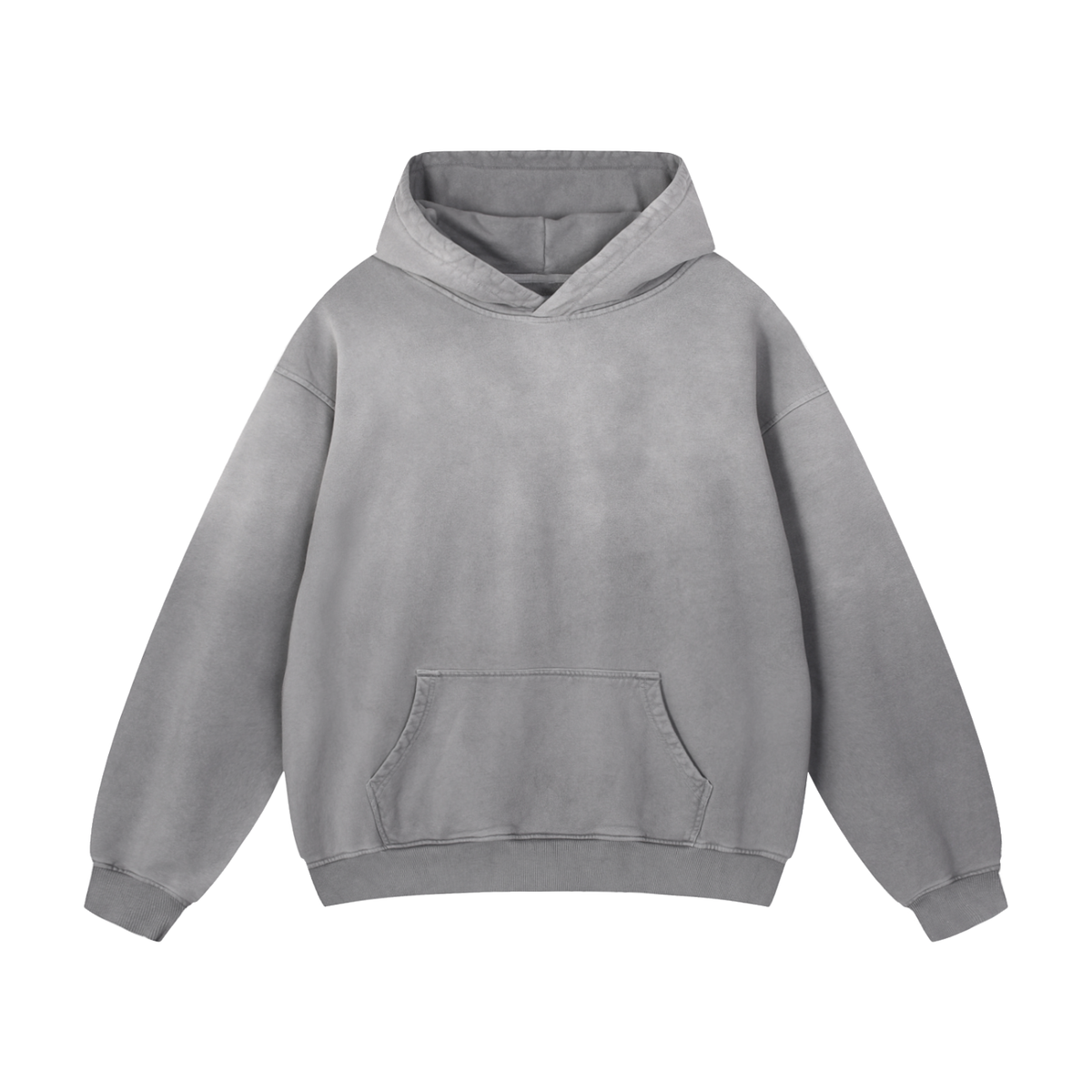 Unisex Heavyweight Sunfade Oversized Hoodie in gray