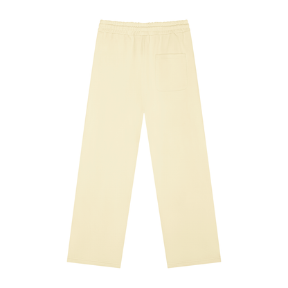 Unisex Heavyweight Sweatpants in apricot, alternate angle