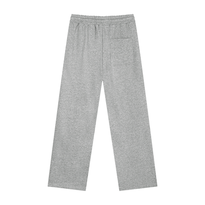 Unisex Heavyweight Sweatpants in flower gray, alternate angle