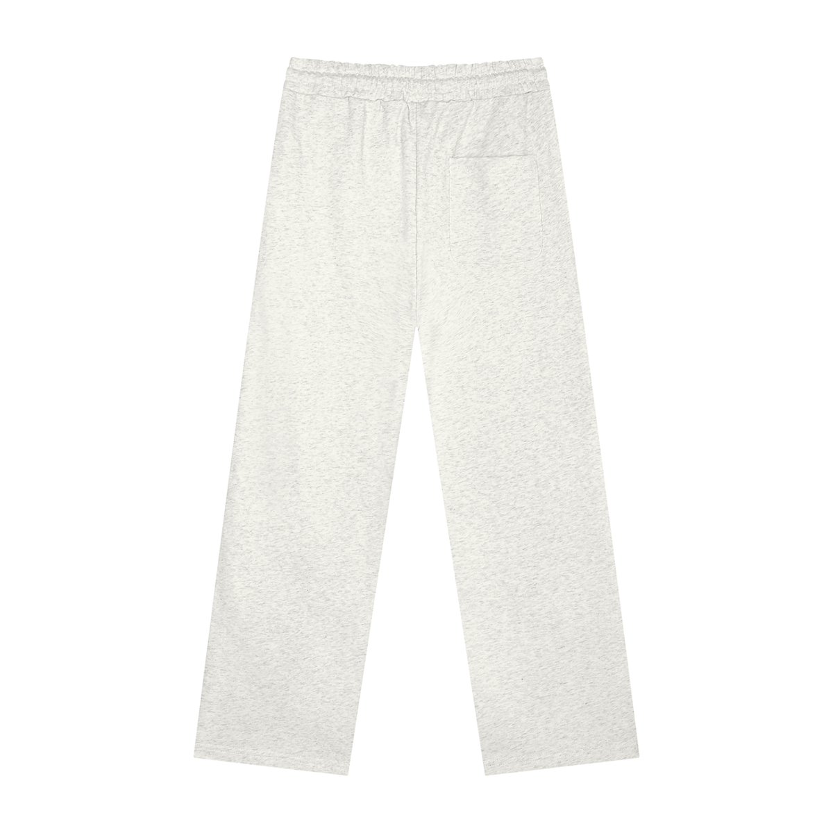 Unisex Heavyweight Sweatpants in oat gray, alternate angle