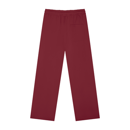 Unisex Heavyweight Sweatpants in wine red, alternate angle