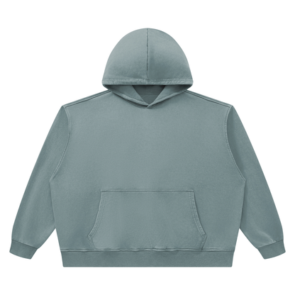 Unisex Heavyweight Vintage Wash Boxy Hoodie in haze blue