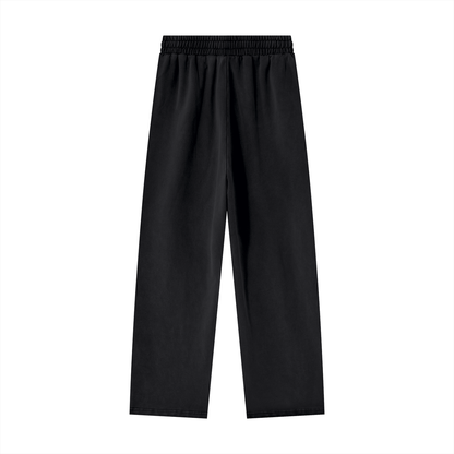 Unisex Heavyweight Vintage Wash Sweatpants in black, alternate angle