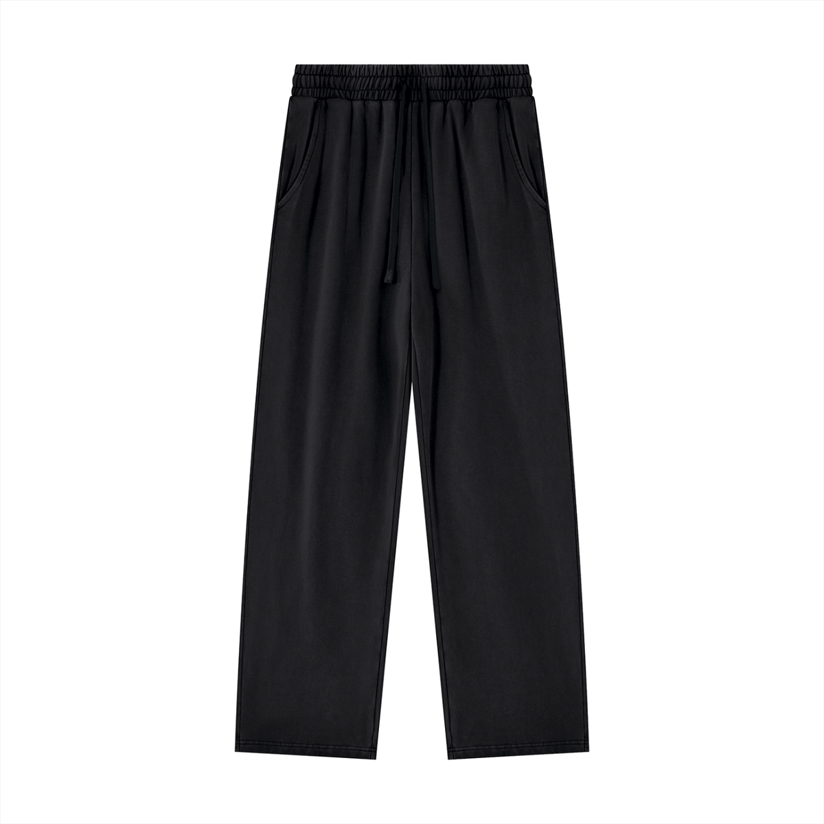 Unisex Heavyweight Vintage Wash Sweatpants in black