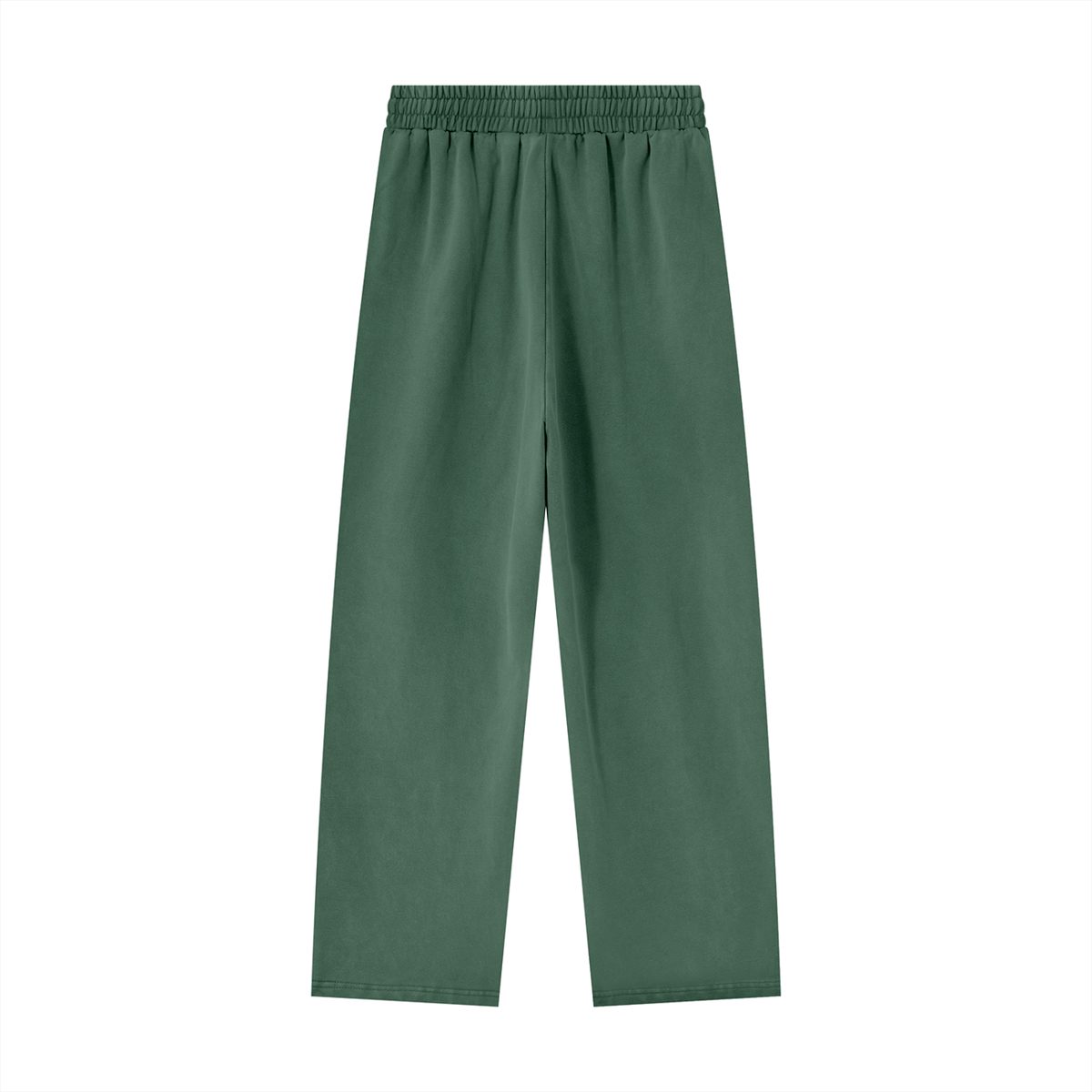 Unisex Heavyweight Vintage Wash Sweatpants in blackish green, alternate angle