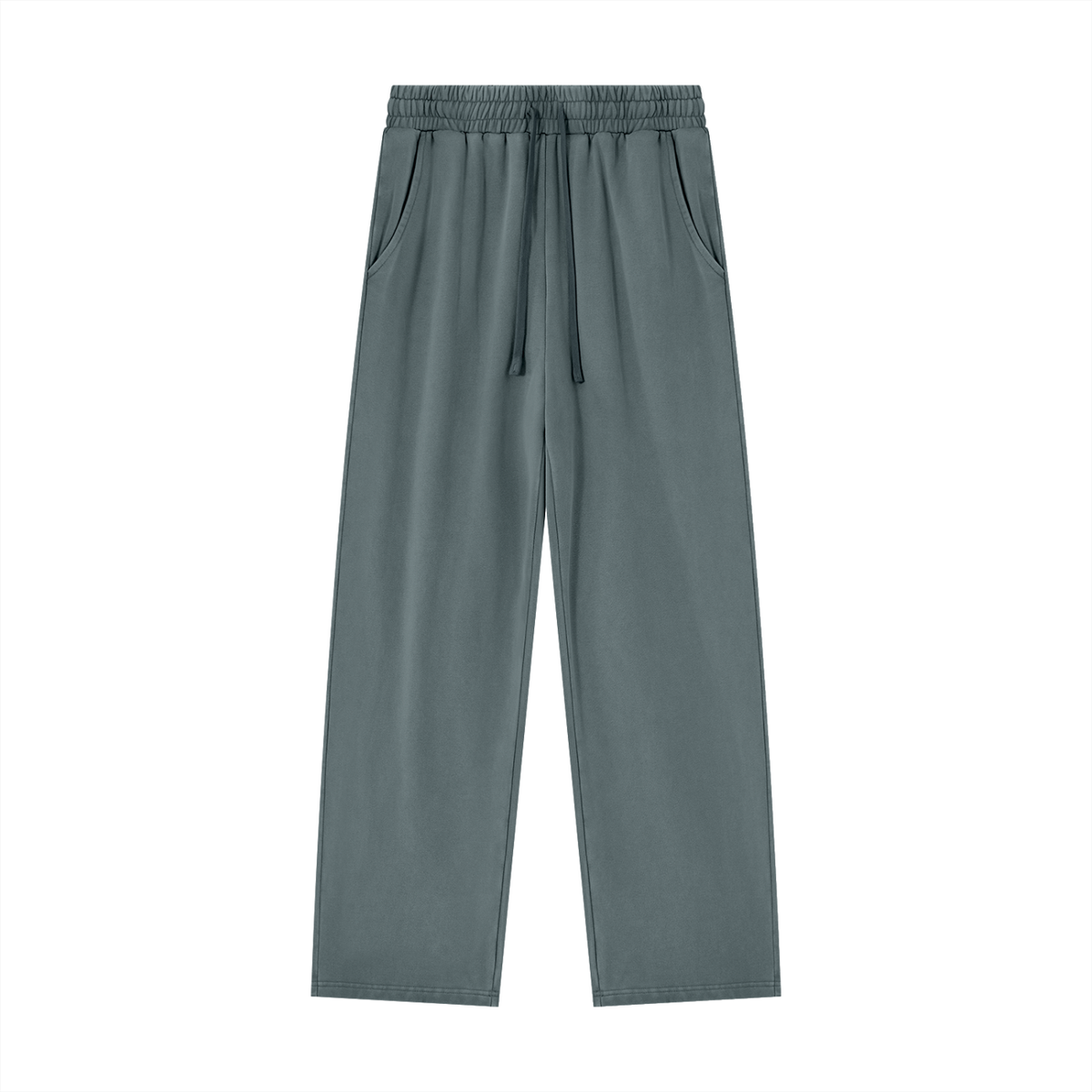 Unisex Heavyweight Vintage Wash Sweatpants in gray blue