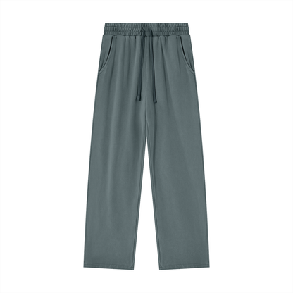 Unisex Heavyweight Vintage Wash Sweatpants in gray blue