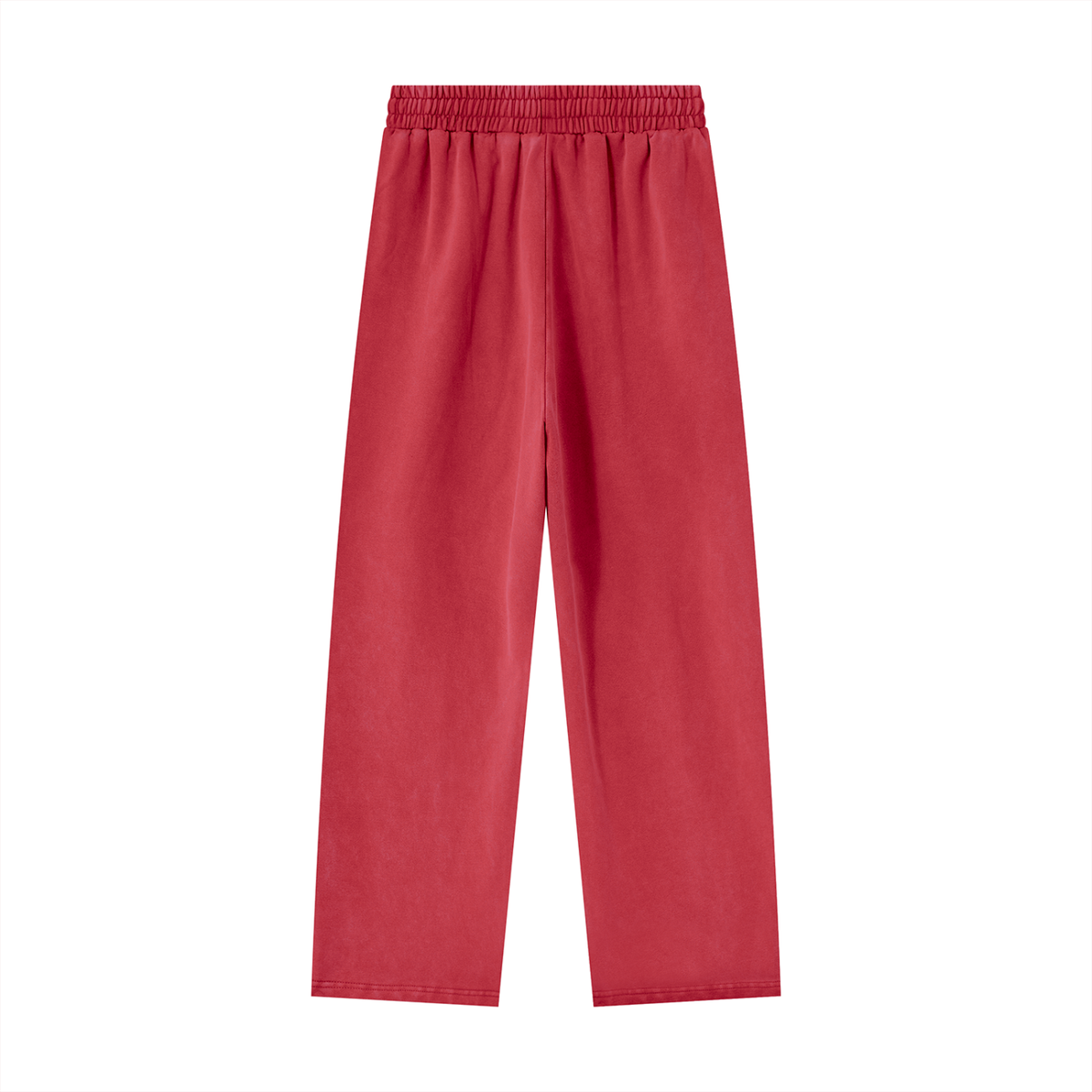 Unisex Heavyweight Vintage Wash Sweatpants in red, alternate angle