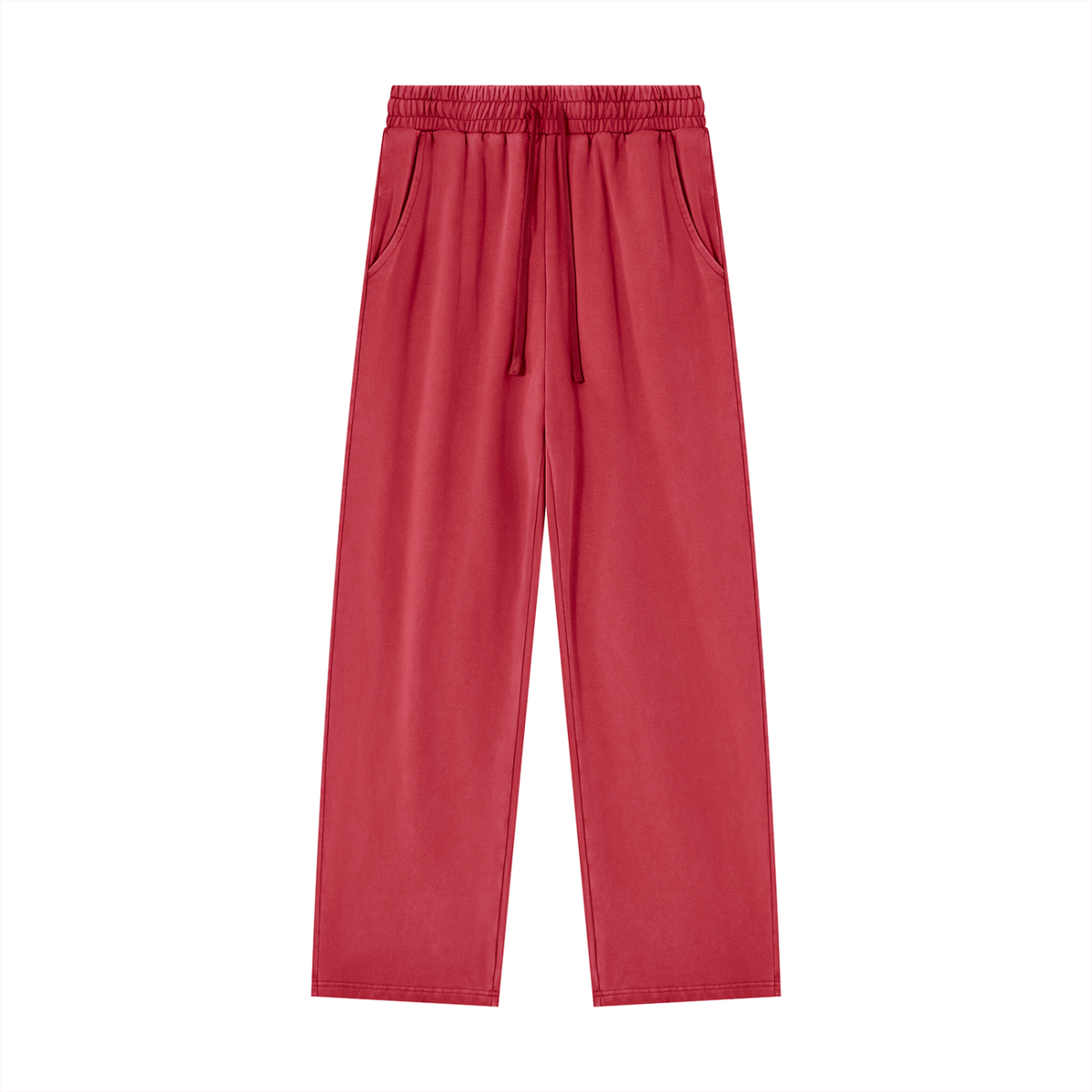 Unisex Heavyweight Vintage Wash Sweatpants in red
