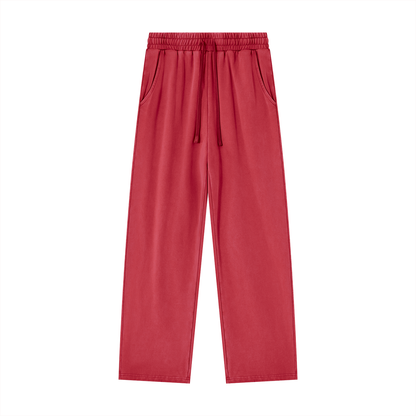 Unisex Heavyweight Vintage Wash Sweatpants in red