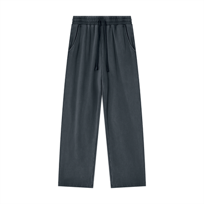 Unisex Heavyweight Vintage Wash Sweatpants in washed blue