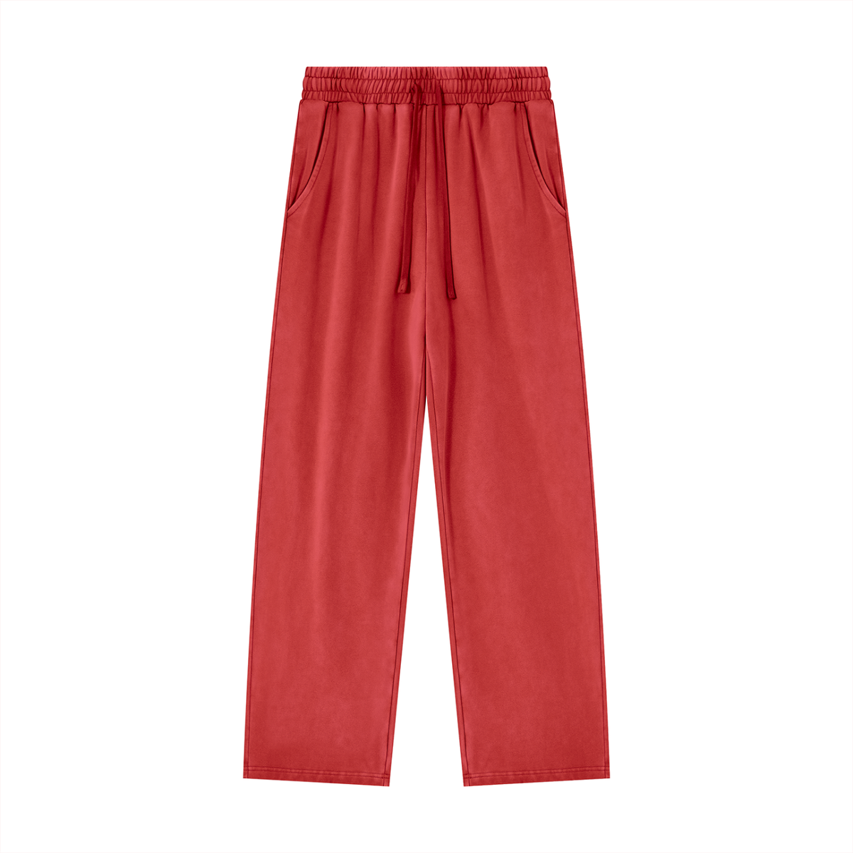 Unisex Heavyweight Vintage Wash Sweatpants in washed red