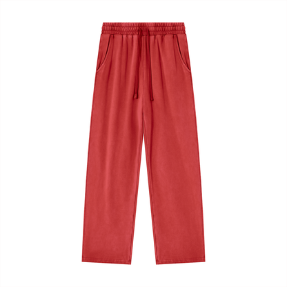 Unisex Heavyweight Vintage Wash Sweatpants in washed red