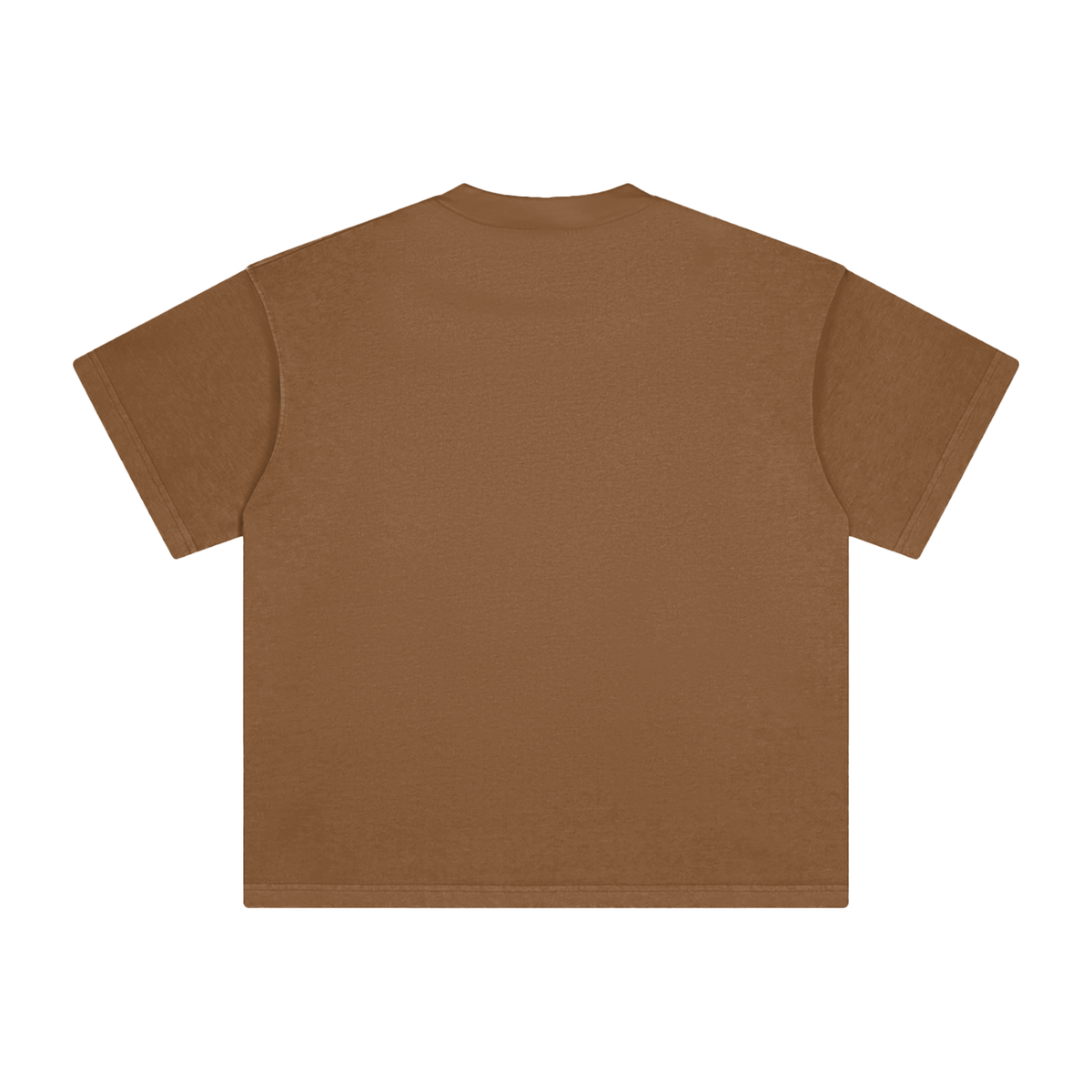 Unisex Heavyweight Vintage Washed T-Shirt in coffee, alternate angle