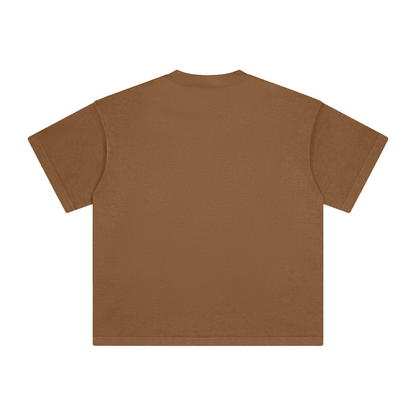 Unisex Heavyweight Vintage Washed T-Shirt in coffee, alternate angle