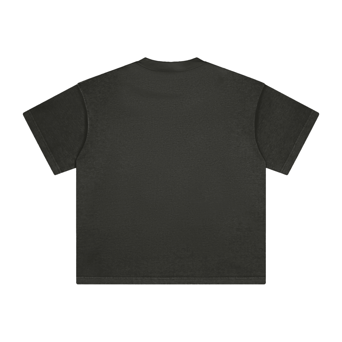 Unisex Heavyweight Vintage Washed T-Shirt in dark gray, alternate angle