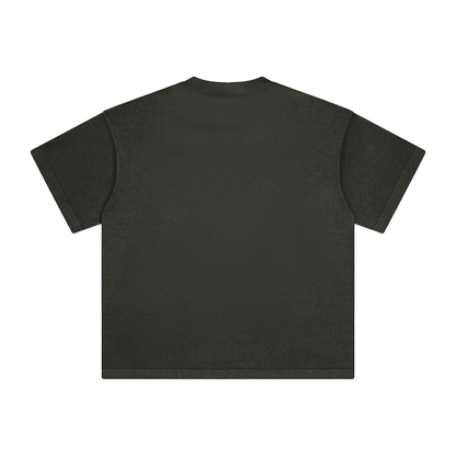 Unisex Heavyweight Vintage Washed T-Shirt in dark gray, alternate angle