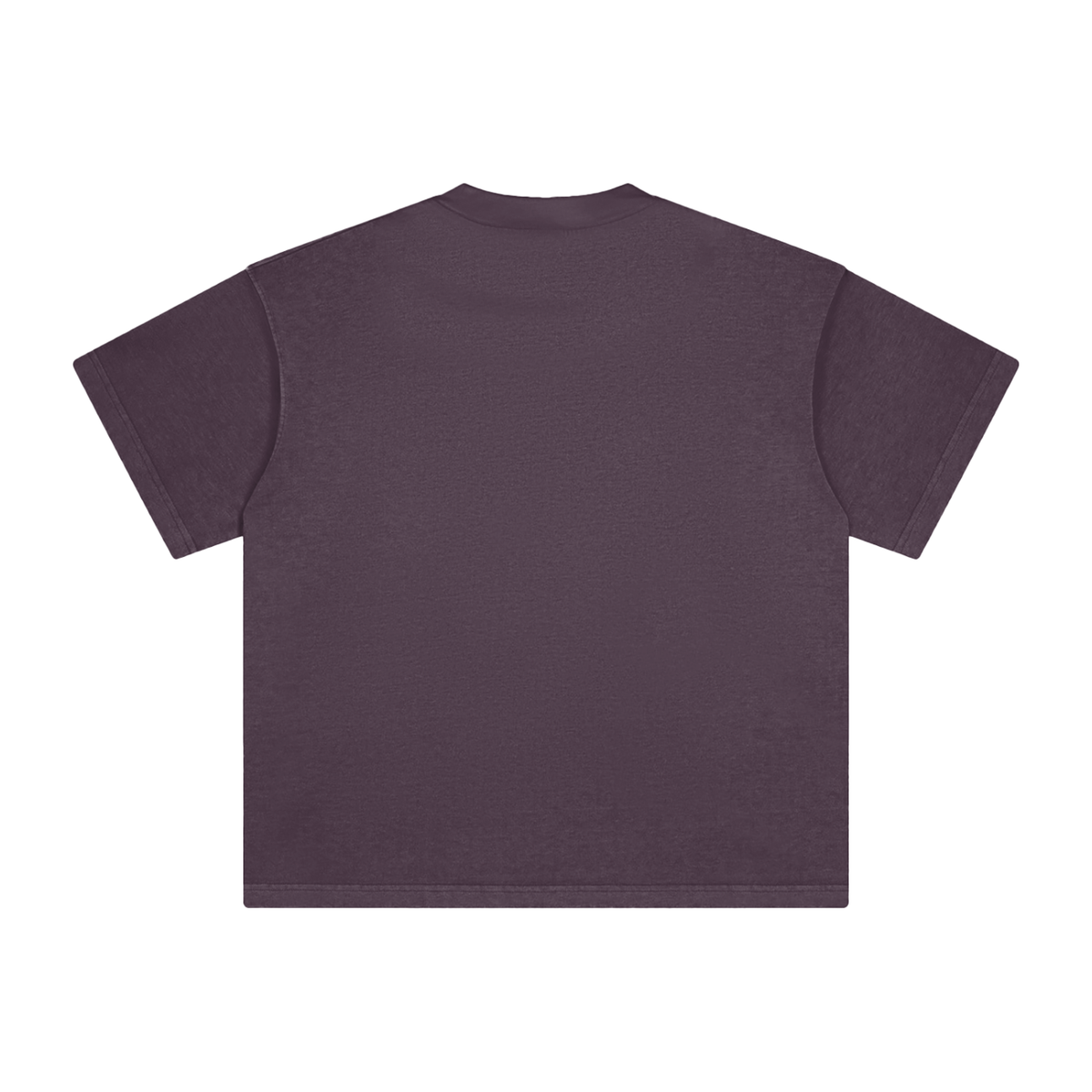 Unisex Heavyweight Vintage Washed T-Shirt in dark purple, alternate angle