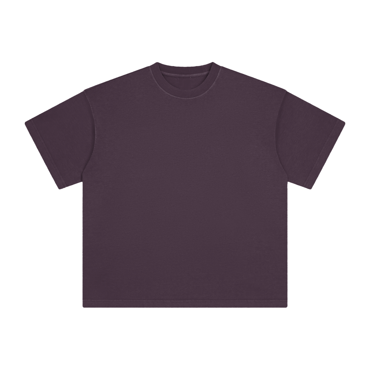 Unisex Heavyweight Vintage Washed T-Shirt in dark purple
